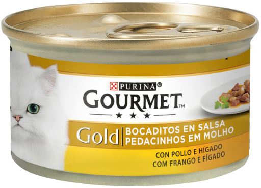 Gold Bocaditos en Salsa de Pollo e Hígado Gold Bocaditos en Salsa de Pollo e Hígado