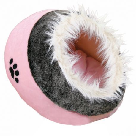 Cueva suave Minou, 35x26x41 cm, Rosa/Gris Cueva suave Minou, 35x26x41 cm, Rosa/Gris