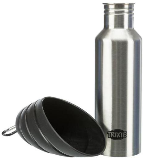 Bebedero de viaje con botella para mascotas 750 ml Trixie