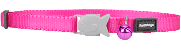 Collar Gato Liso Cierre Pez Fuxia 12Mmx20-32Cm Collar Gato Liso Cierre Pez Fuxia 12Mmx20-32Cm