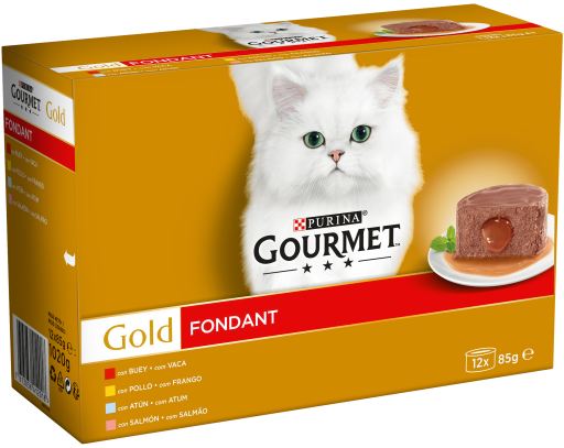 Gold Fondant Multipack: Buey ,Pollo, Atún, Salmón Gold Fondant Multipack: Buey ,Pollo, Atún, Salmón