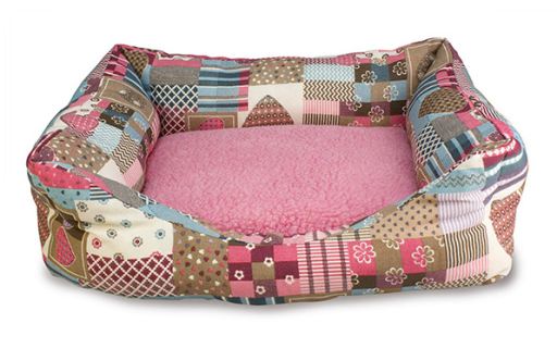 Cama Cuadrada con Corazones y Rayas Cama Cuadrada con Corazones y Rayas