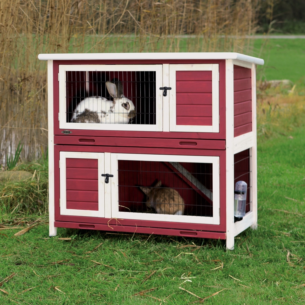 Conejera de Madera Natural