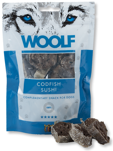 Snack para Perros de Sushi de Bacalao Snack para Perros de Sushi de Bacalao
