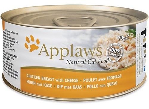 Lata de Pechuga de Pollo con Queso para Gatos Lata de Pechuga de Pollo con Queso para Gatos