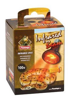 Lampara de infrarrojos para reptiles 100 W luz roja Lampara de infrarrojos para reptiles 100 W luz roja