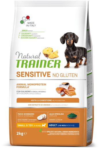 Natural Sensitive No Gluten Small&Toy Adult Salmón y Cereal Integral Natural Sensitive No Gluten Small&Toy Adult Salmón y Cereal Integral