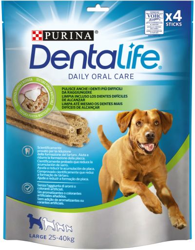Snack para el Cuidado Bucodental en Perros Grandes de 25 a 40 Kg Snack para el Cuidado Bucodental en Perros Grandes de 25 a 40 Kg