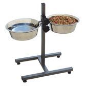 Soporte y Comedero doble regulable para perros Soporte y Comedero doble regulable para perros