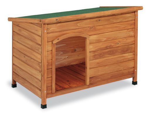 Caseta para Perro Madera Techo Plano Caseta para Perro Madera Techo Plano